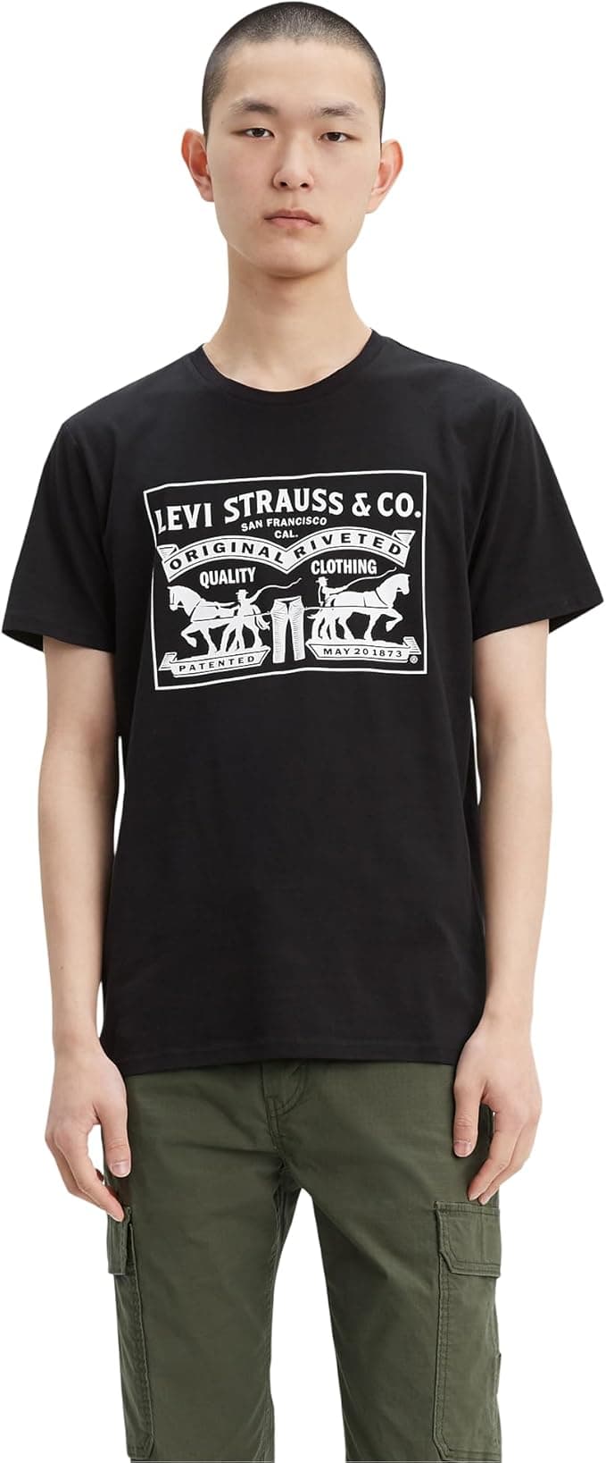 Levi's Mens 2-Horse Graphic Tee Short Sleeve T-Shirt (pack of 1) on Amazon.ae - Price Tracker