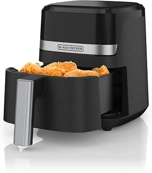 BLACK+DECKER Purify 2QT Air Fryer, Timer with Auto Shut-off and Shake Reminder, LED Touchscreen and 9 presets, 1000W up to 400 F, Dishwasher Safe Parts on Amazon - Best Deal Finder