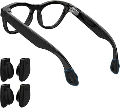 4 Pcs Silicone Eyeglass Ear Grip Compatible with Ray-Ban Meta Gen 1 & 2 Wayfarer/Skyler/Headliner, Anti-Slip Silicone Eyeglasses Retainers, Smart Sunglasses Elastic Grippers Accessories on Amazon - Best Deal Finder