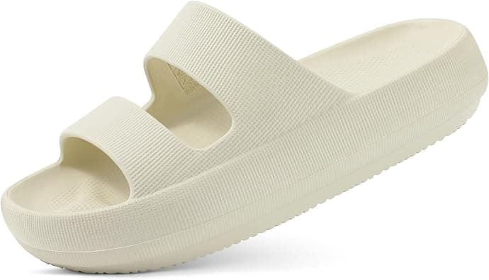 Shevalues Cloud Slides for Women with Arch Support Pillow Soft Slip on Sandals Lightweight Summer Slippers for Plantar على Amazon.ae - متتبع الأسعار