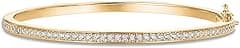 'PAVOI 14K Gold Plated Cubic Zirconia Bangle Classic Tennis Bracelet | 7.5'' Gold Bracelets for Women' - Amazon.ae Price Tracker