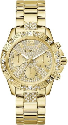 GUESS Damen Uhr Armbanduhr Majesty Edelstahl - Best Deal Finder