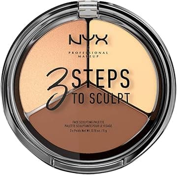 NYX PROFESSIONAL MAKEUP 3 Steps To Sculpt Face Sculpting Palette, Light 02 on Amazon.ae - Price Tracker
