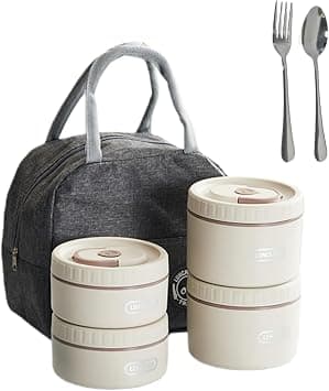304 Stainless Steel Lunch Box Bento Lunch Boxes For Adults,Kids Lunch Box, Cutlery And Insulated Bag,With Insulating Layer,Microwave Safe,Easy To Clean,Suitable For Schools And Offices على Amazon.ae - متتبع الأسعار