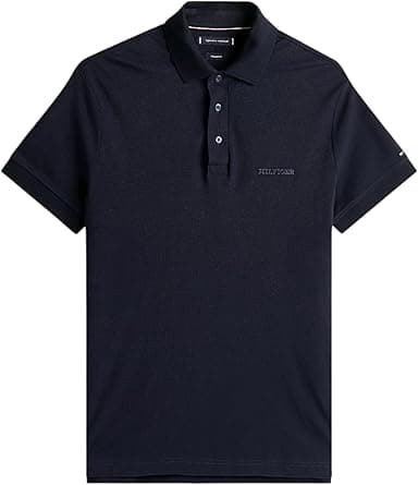 TOMMY HILFIGER mens TONAL MONOTYPE REG POLO S/S Polo (pack of 1) on Amazon.ae - Price Tracker