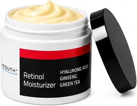 YEOUTH Retinol Moisturizer with Hyaluronic Acid, Ginseng, Green Tea, 4oz on Amazon.ae - Price Tracker