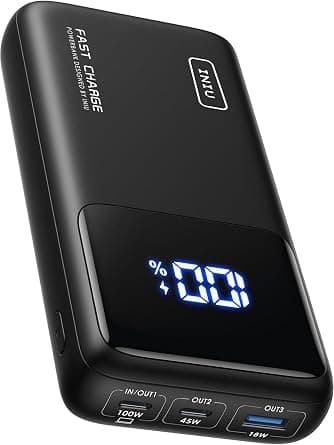 INIU Power Bank, 100W 25000mAh PD Fast Charging Laptop Portable Charger, Ultimate USB C Battery Bank with 3-Output for MacBook Pro Tablet Steam Deck iPhone 17 16 15 14 Dell XPS iPad Samsung S25 Google - Amazon.ae Price Tracker