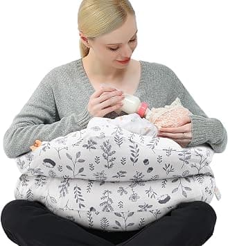 Chilling Home Nursing Pillow Adjustable,Baby Pillow for Breast Feeding Bottle Feeding, Large Size More Support for Mom and Baby, Breastfeeding Essentials for Newborn,Removable Cover on Amazon.ae - Price Tracker