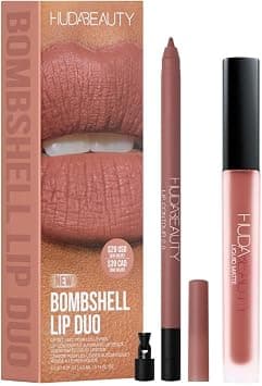 Huda Beauty Bombshell Liquid Matte Lipstick, Bombshell Pinky Brown Lip Contour, 4.2ml, 0.5g on Amazon.ae - Price Tracker
