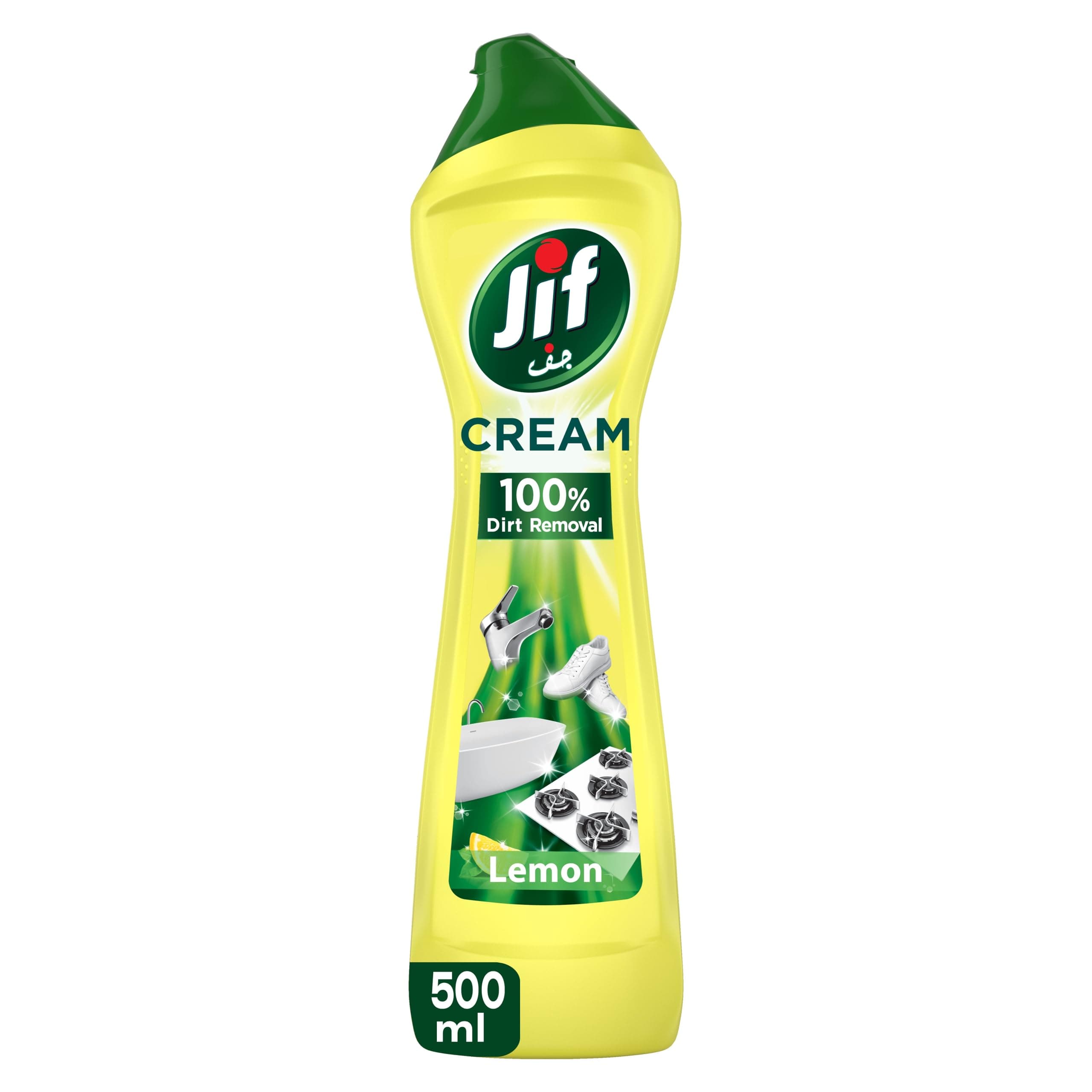 JIF Multipurpose Cream Cleaner, Lemon, 100% Dirt Removal, 500ml on Amazon.ae - Price Tracker