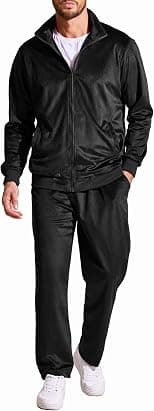 COOFANDY Mens 2 Piece Velour Tracksuit Full Zip Jackets Pants Velvet Jogging Suits Sweatsuit Set - Best Deal Finder