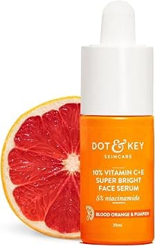 Dot & Key 10% Vitamin C + E, 5% Niacinamide Serum | Vitamin C Serum For Glowing Skin | Fades Dark Spots | Vit C Serum with Blood Orange & Pumpkin | For Uneven & Dull Skin | For All Skin Types | 20ml - Best Deal Finder