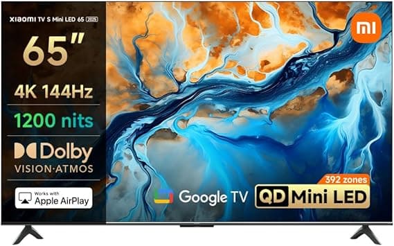 Xiaomi TV S Mini LED 65" 2025 | Bright 4K QD-MiniLED display with accurate color | 144Hz refresh rate | Premium metal finish with ultra slim-bezel design | Powerful AI engine for image enhancement on Amazon.ae - Price Tracker