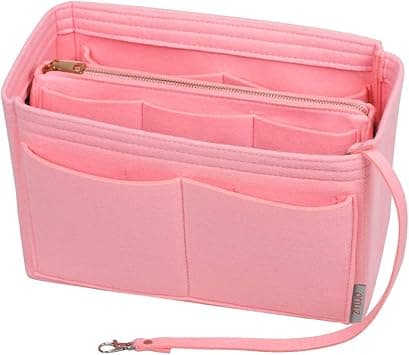 ZTUJO - Wallet Organizer, Felt Bag Organizer with Metal Zipper, Purse and Handbag Shaper, for Speedy Neverfull Bag, 7 Sizes, Light Pink, Slender Medium on Amazon.ae - Price Tracker