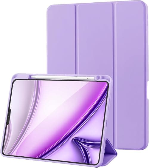 Palkitsee Case Compatible with iPad Pro 11 2022/2021/2020 Case/iPad Pro 11 Case Pro 11 Inch with Pencil Holder, Trifold Stand Protective Case Supports 2nd Gen iPencil Charging, Car Sleep/Wake, Purple على Amazon.ae - متتبع الأسعار