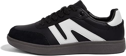 LUCKY STEP Women Classic Retro Gum Sole Fashion Sneakers Casual Tennis Skate Shoe Genuine Leather Walking Footwear Anti Slip Trainers on Amazon.ae - Price Tracker