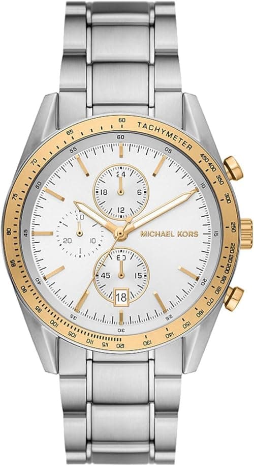 Michael Kors Watch For Men, Lennox Chronograph Movement, Stainless Steel Watch With a 41mm Case Size on Amazon.ae - Price Tracker