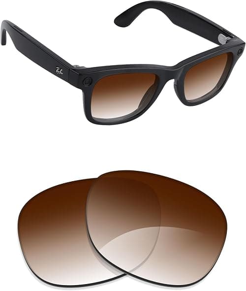Alphax Transition Replacement Lenses for Ray-Ban Meta Wayfarer RW4006 / RW4012 50mm (Gen 2) Sunglasses | Precision Cutting on Amazon.ae - Price Tracker