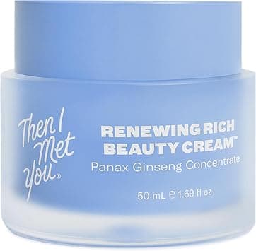 Then I Met You Renewing Rich Beauty Cream, Hydrating Face Moisturizer with Ginseng & Squalane, Vegan & Clean Skincare, 1.69 oz على Amazon.ae - متتبع الأسعار