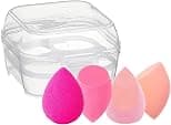 [4 Pack] Beauty Blender Complexion Makeup Sponge, Beauty Foundation Blending Sponge Ideal for women Makeup Highlighters, Powder, Cream or Liquid Application, Assorted Color - Best Deal Finder