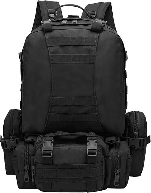 ANTARCTICA Tactical Backpack 50L-60L Molle Bag Rucksack suitable for hunting, backpacking, rucking, camping, and traveling. على Amazon.ae - متتبع الأسعار