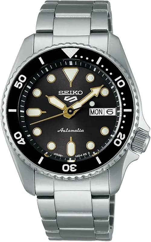 Seiko SRPL79K1 5 Sports SKX Stainless Steel Automatic Watch for Men, 38 mm Case Size, Black/Silver on Amazon.ae - Price Tracker