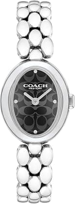 COACH Womens Sammy Stainless Steel Link Bracelet Watches with Quartz Movement Analog Display Available in Signature Finishes - دليلك لأفضل العروض