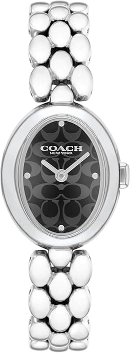 COACH Womens Sammy Stainless Steel Link Bracelet Watches with Quartz Movement Analog Display Available in Signature Finishes - دليلك لأفضل العروض