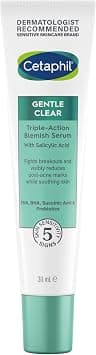 Cetaphil Gentle Clear Triple-Action Blemish Serum 30ml, with 0.5% Salicylic Acid and Niacinamide for Blemish-prone Sensitive Skin على Amazon.ae - متتبع الأسعار