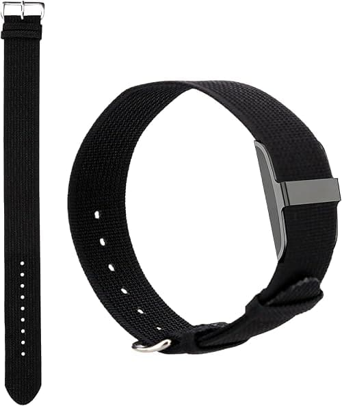 Replacement Nylon Loop for Hume Band, Breathable Woven Wristband with Adjustable Metal Buckle for Hume Health Band Fitness Tracker All-Day Comfort Wear (Black) on Amazon.ae - Price Tracker