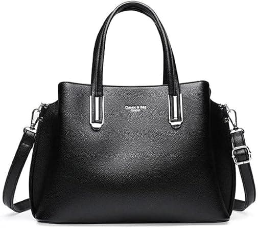 Elegant Leather Shoulder Bag with Top-Handle Design and Adjustable Shoulder Strap for Women - Stylish, Versatile Handbag for Daily Use and Special Occasions on Amazon.ae - Price Tracker