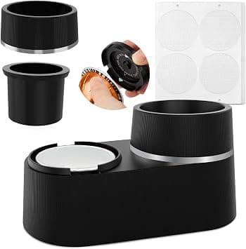Reusable Double Capsule Set, Compatible with Nespresso Vertuo Capsules, Espresso Accessories with 52 Pieces Foil Sealing Lids, Compatible with Nespresso Espresso Machines على Amazon.ae - متتبع الأسعار