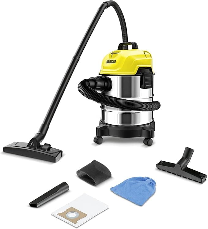 Techd Karchar Multi-purpose Vacuum cleaner WD1S CLASSIC 18L, Stainless steel material - 1500 W on Amazon.ae - Price Tracker