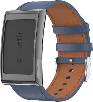 GIOPUEY Straps Compatible with Amazfit Helio Strap, PU Leather Strap [Wear-Resistant] [Breathable] - Navy Blue on Amazon.ae - Price Tracker