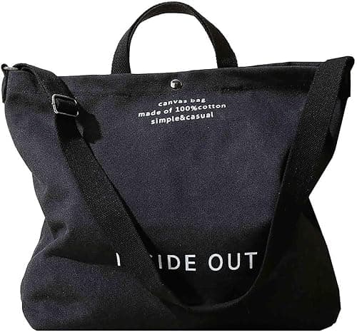 Women Canvas Tote Handbags Casual Shoulder Work Bag Crossbody Top Handle Bag Cross-body Handbags على Amazon.ae - متتبع الأسعار