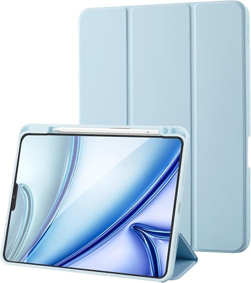 Case Compatible with iPad Pro 11 2022/2021/2020 Case/iPad Pro 11 Case Pro 11 Inch with Pencil Holder, Trifold Stand Protective Case Supports 2nd Gen iPencil Charging, Auto Sleep/Wake, Light Blue on Amazon.ae - Price Tracker