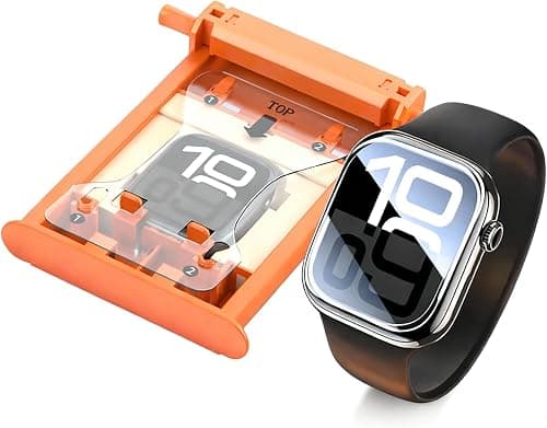 For Iphone Watch Series 10/11 42mm, Curved Full Adhesive Tempered Glass Screen Protector with Middle Aluminum Layer, HD Clear 0.25mm Thickness على Amazon.ae - متتبع الأسعار