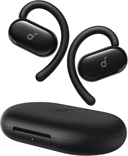 soundcore V20i by Anker Open-Ear Headphones, Adjustable Ear Hooks, Ultra-Comfort, Snug Fit, Deep Bass, Clear Calls, IP55, LED Lights, 36H Playtime, Bluetooth 5.4 Earbuds, Multipoint Connection on Amazon.ae - Price Tracker