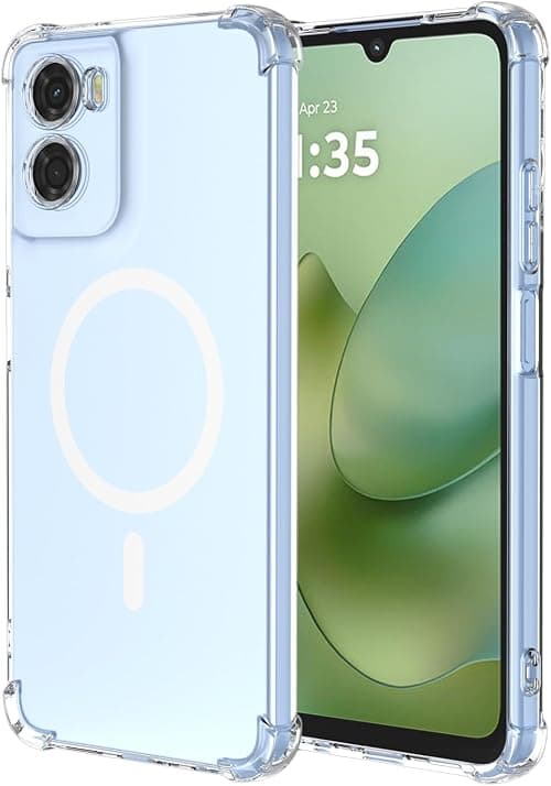 Case for Motorola Moto G06 4G, Slim Transparent TPU Case Cover, with MagSafe, Shockproof Airbag Corners, Soft Bumper Case Anti-Fall Protection. Transparent على Amazon.ae - متتبع الأسعار