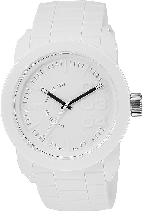 Diesel Watch for Men Double Down S44, Three Hand Movement, 44 mm Black Polycarbonate Case with a Silicone Strap, DZ1437 on Amazon.ae - Price Tracker