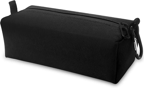 Small Toiletry Bag for Men, Travel Bag Waterproof and Foldable for Storage Mini Toiletry Bag Equipped with Carabiner for Easy Portability (Black) on Amazon - Best Deal Finder