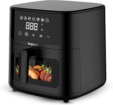 Impex AF 4307 Air Fryer With Adjustable Temperature Control, Overheating Protection 4.5 L 1200W Black on Amazon.ae - Price Tracker