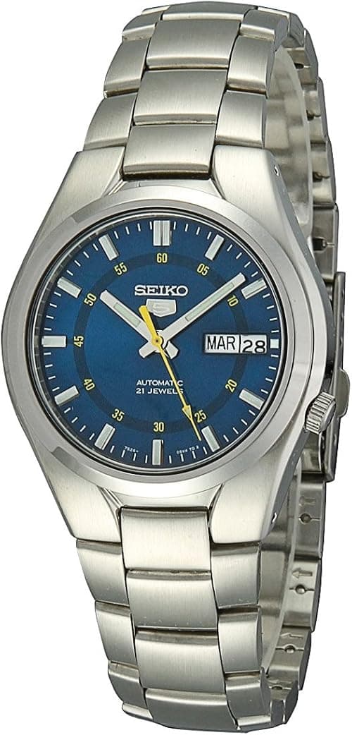 Seiko SNK615K1 5 Automatic Mens Analog Blue Business Automatic, Blue, Dress on Amazon.ae - Price Tracker