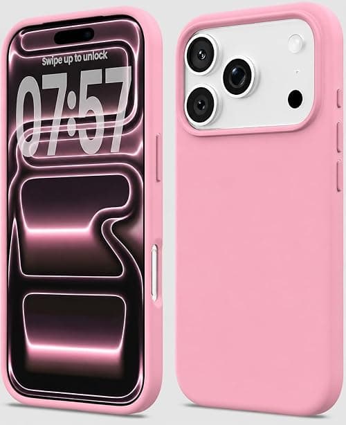 TR-PLANET for iPhone 18 Pro Max/17 Pro Max Liquid Silicone Case, Microfiber Lining Slim Thin Phone Case, Lightweight Rubber Gel Soft TPU Back Cover Compatible With iPhone 18 Pro Max/17 Pro Max, Pink on Amazon.ae - Price Tracker