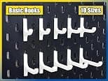 10 Pcs Hanging Organizer Hooks Compatible with IKEA SKADES Pegboard for Home Office Indoor Supplies (White) - متتبع أسعار Amazon.sa
