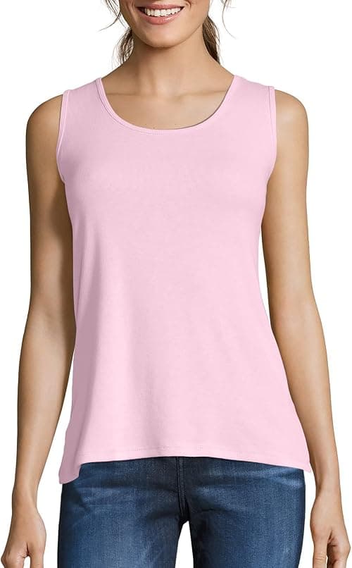 Hanes Women's Cotton Tank Shirt (pack of 1) on Amazon - Best Deal Finder