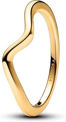 PANDORA Timeless 14K Gold Plated Wave Ring on Amazon.ae - Price Tracker