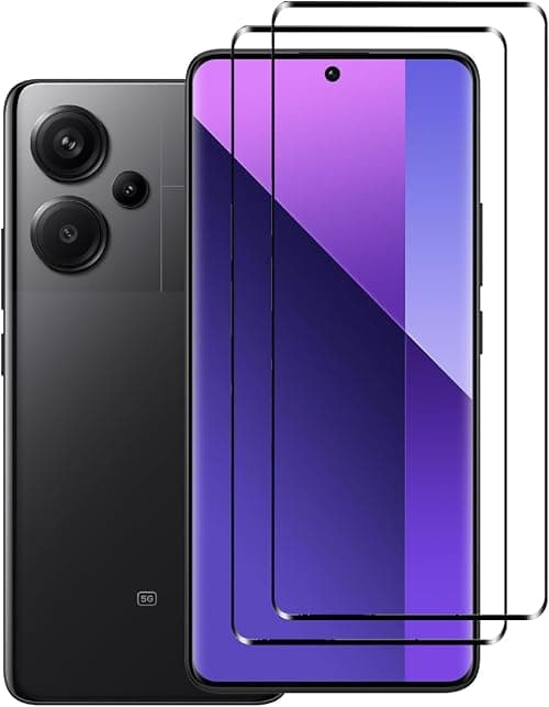 [2 Pack] Tempered Glass for Xiaomi Redmi Note 13 Pro Plus 5G Screen Protector,9H Hardness High Definition Full Covered Clear Scratch Resistant Bubble Free Anti-Fingerprints على Amazon.ae - متتبع الأسعار
