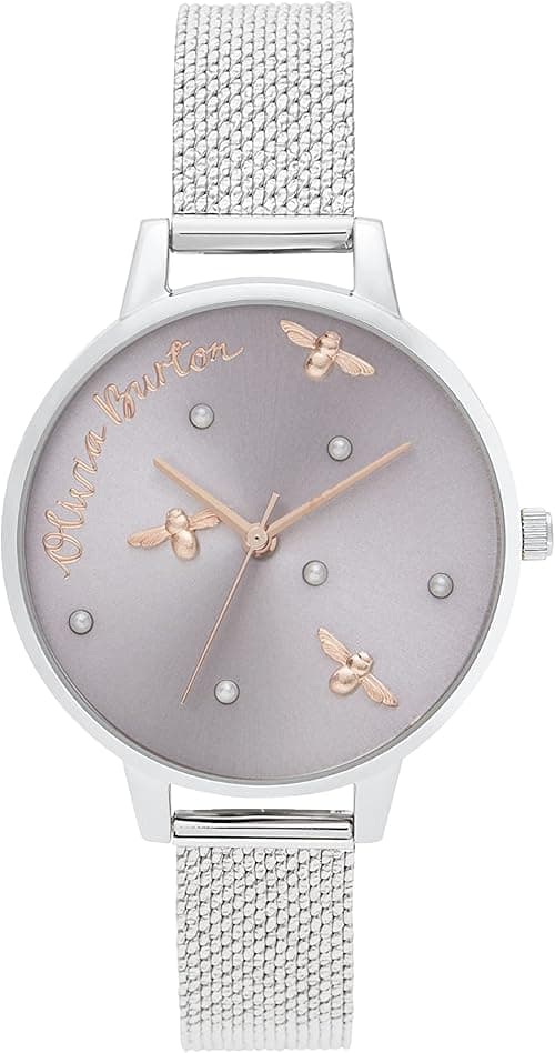 Olivia Burton Womens Quartz Watch, Analog Display and Stainless Steel Strap OB16PQ01 on Amazon.ae - Price Tracker