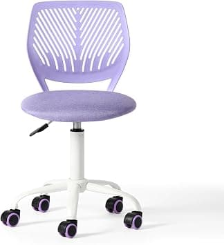 FurnitureR Office Chair for Teenagers, Armless Work Chair, Height Adjustable, Elegant Study Chair for Home and Office, Purple Morandi on Amazon.ae - Price Tracker